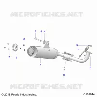 ENGINE, EXHAUST SYSTEM