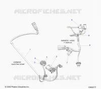 ELECTRICAL, WIRE HARNESS, HOOD, ELECTRIC START