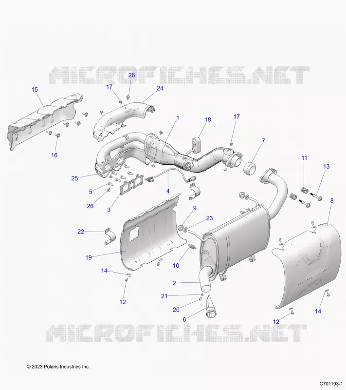ENGINE, EXHAUST SYSTEM