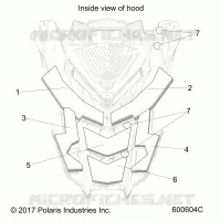 HOOD FOAM/FIBER