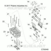ENGINE, CYLINDER HEAD AND VALVES