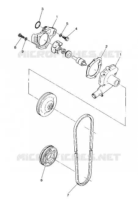 WATER PUMP 500 AND 500 CLASSIC (4916791679028A)