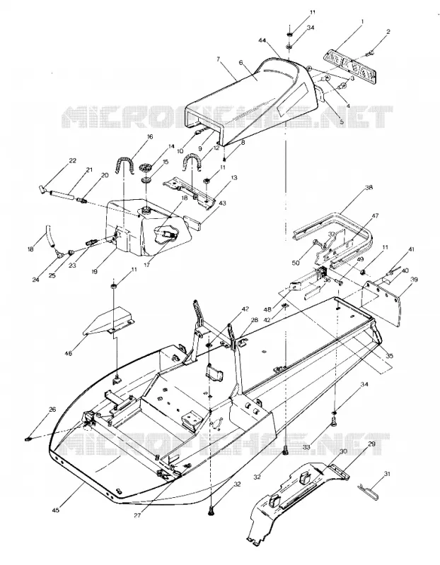 CHASSIS AND SEAT STAR AND SPRINT E/S (4914151415001A)