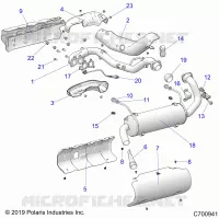 ENGINE, EXHAUST SYSTEM
