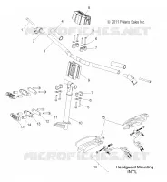 UPPER STEERING   HANDLEBAR ASM.