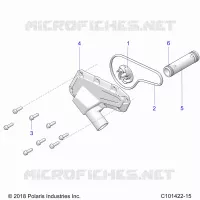 ENGINE, WATERPUMP IMPELLER AND COVER
