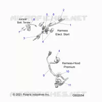 ELECTRICAL, WIRE HARNESS, HOOD, ELEC. START