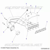 ENGINE, EXHAUST SYSTEM, HEADPIPE AND RELATED