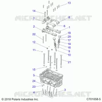 ENGINE, CYLINDER HEAD AND VALVES