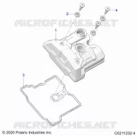 ENGINE, VALVE COVER