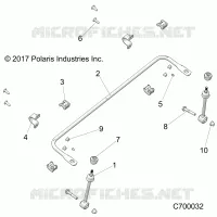 SUSPENSION, FRONT STABILIZER BAR