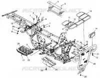 BUMPER / RACKS MOUNTING BIG BOSS 6X6 400L W97AE38A (4940814081A007)