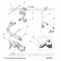 FUEL SYSTEM, RAIL, LINES AND THROTTLE BODY