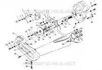 GEARCASE/BRAKE AND CHAIN COVER MOUNTING 6X6 400L W948740 (4926802680C010)