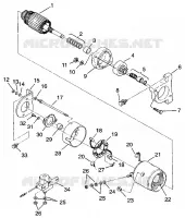 STARTING MOTOR WIDETRAK LX 0962064 AND EUROPEAN WIDETRAK LX E962064 (4931643164D003)