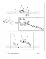 FRONT BRAKE BRAKE LEVER AND MASTER CYLINDER