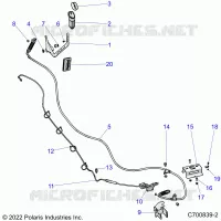 DRIVE TRAIN, GEAR SELECTOR AND THROTTLE CABLE