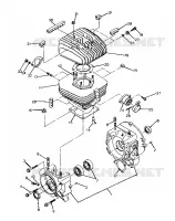 CRANKCASE AND CYLINDER  BIG BOSS 4X6 (4919801980037A)