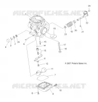 ENGINE, CARBURETOR, LOWER