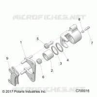 REAR BRAKE CALIPER