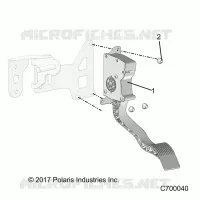 ENGINE, THROTTLE PEDAL