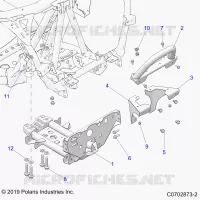 CHASSIS, MOUNTING, FRONT GEARCASE