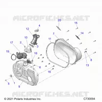 DRIVE TRAIN, CLUTCH COVER AND DUCTING