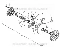 DRIVE CLUTCH ASSEMBLY 600 XCR 0941667 (4927092709023A)