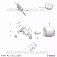 OIL FILTER AND DIPSTICK