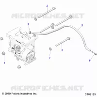 DRIVE TRAIN, GEARCASE MOUNTING, REAR
