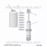 SUSPENSION, FRONT SHOCK TRACK