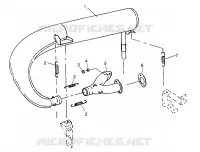 EXHAUST SYSTEM TRAIL 0962761, TRAIL TOURING 0962262, AND EUROPEAN TRAIL TOU (4931763176C012)