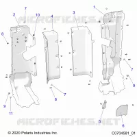 REAR BODYWORK CLOSEOFF, SIDE PANELS