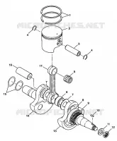 CRANKSHAFT AND PISTON XPRESS 300 W98CA28C (4945364536C011)