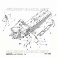 CHASSIS, CLUTCH GUARD/FOOTRESTS/RUNNING BOARDS