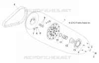 DRIVE TRAIN, SECONDARY CLUTCH