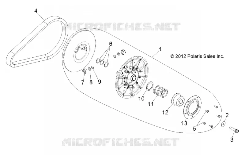 DRIVE TRAIN, SECONDARY CLUTCH