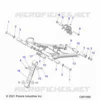 SUSPENSION, FRONT TORQUE ARM
