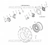 REAR WHEEL AND HUB, REAR