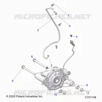 DRIVE TRAIN, FRONT GEARCASE MOUNTING