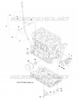 ENGINE, OIL SYSTEM AND DIPSTICK