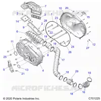 DRIVE TRAIN, CLUTCH COVER AND DUCTING