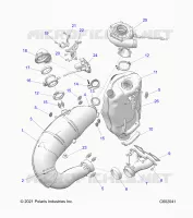 ENGINE, EXHAUST SYSTEM AND TURBO ASM.
