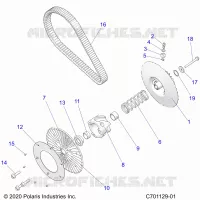 DRIVE TRAIN, SECONDARY CLUTCH/BELT