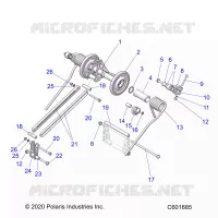 SUSPENSION, REAR TORQUE ARM