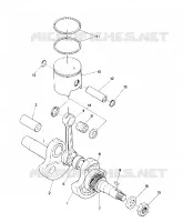 PISTON AND CRANKSHAFT STAR (4914151415024A)