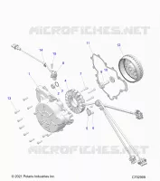 ENGINE, STATOR AND FLYWHEEL