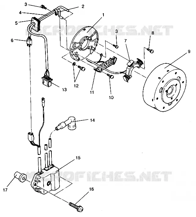 MAGNETO ASSEMBLY 440 XCR SP 0941660 (4927082708040A)