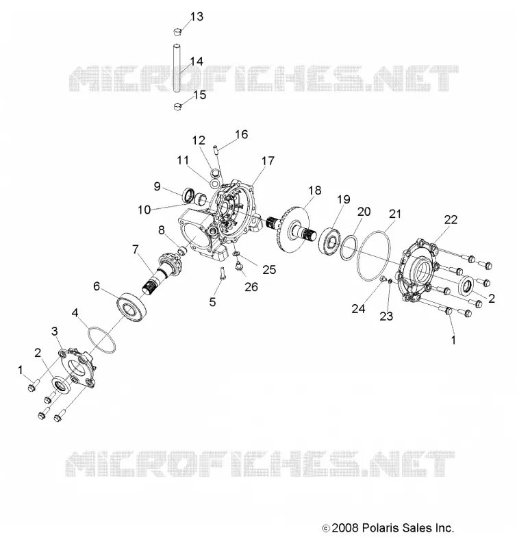 DRIVE TRAIN, FRONT GEARCASE