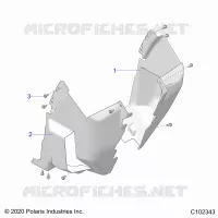 BODY, FRONT MUD GUARDS